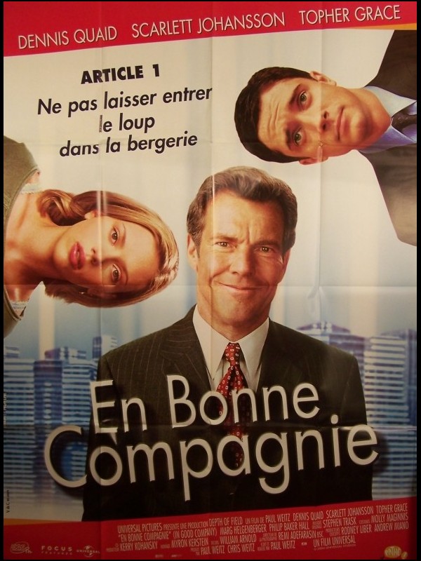 Affiche du film EN BONNE COMPAGNIE