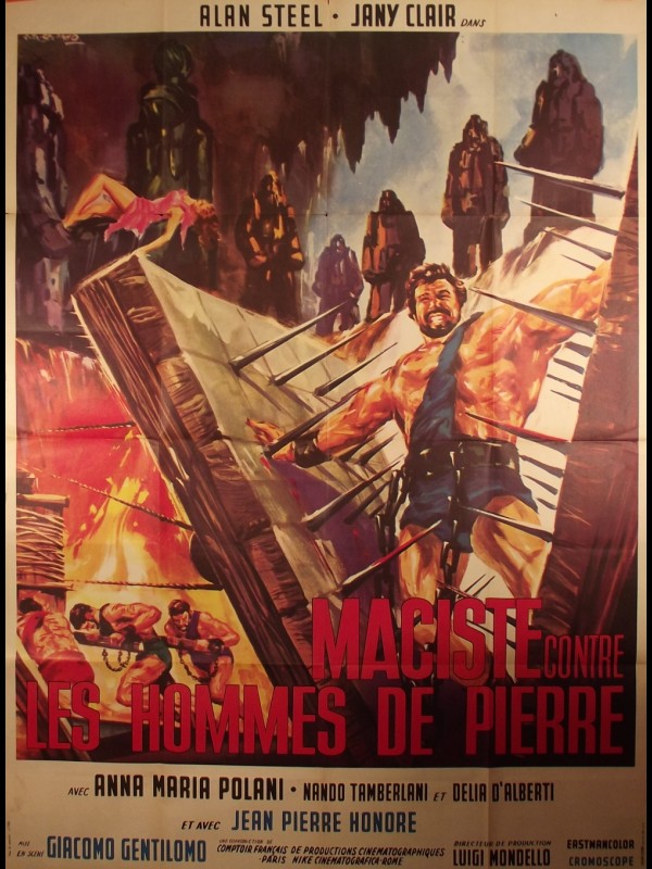 Affiche du film MACISTE CONTRE LES HOMMES DE PIERRE - Titre original : MACISTE E LA REGINA DI SAMAR