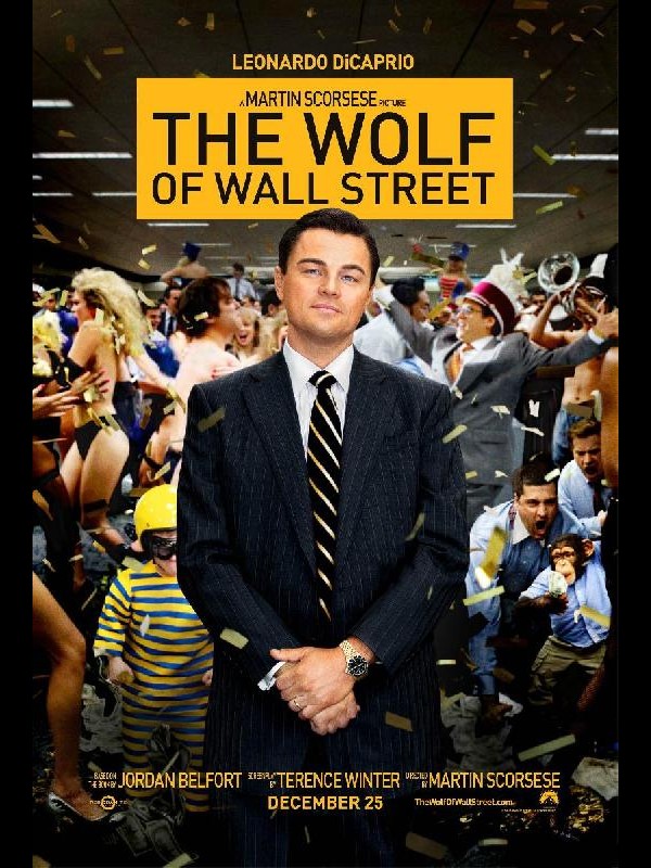 Affiche du film LE LOUP DE WALL STREET