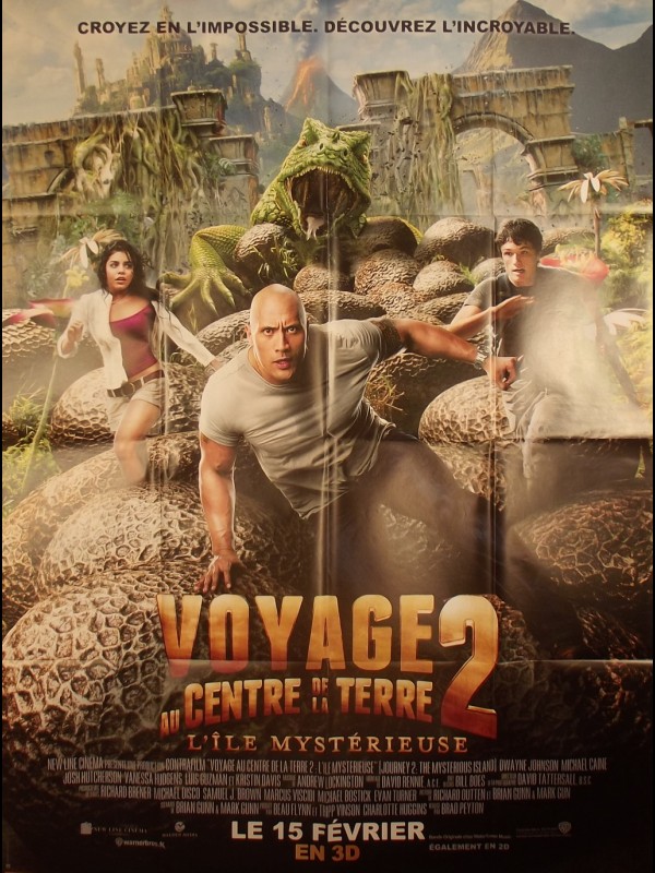 Affiche du film VOYAGE AU CENTRE DE LA TERRE : L'ILE MYSTERIEUSE