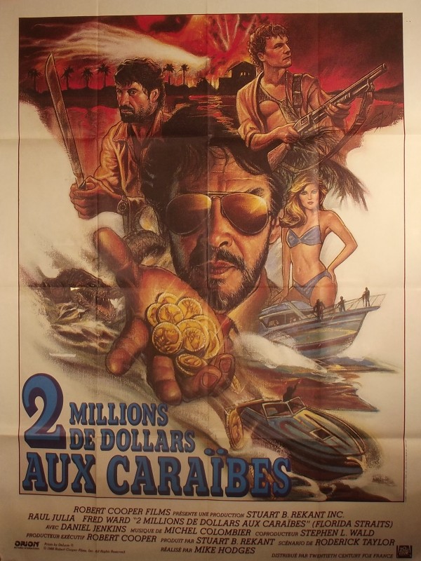 Affiche du film 2 MILLIONS DE DOLLARS AUX CARAIIBES - Titre original : FLORIDA STRAITS