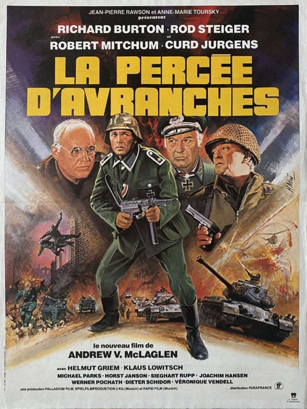 Affiche du film LA PERCEE D'AVRANCHES - Titre original : STEINER, DAS EISERNE KREUZ