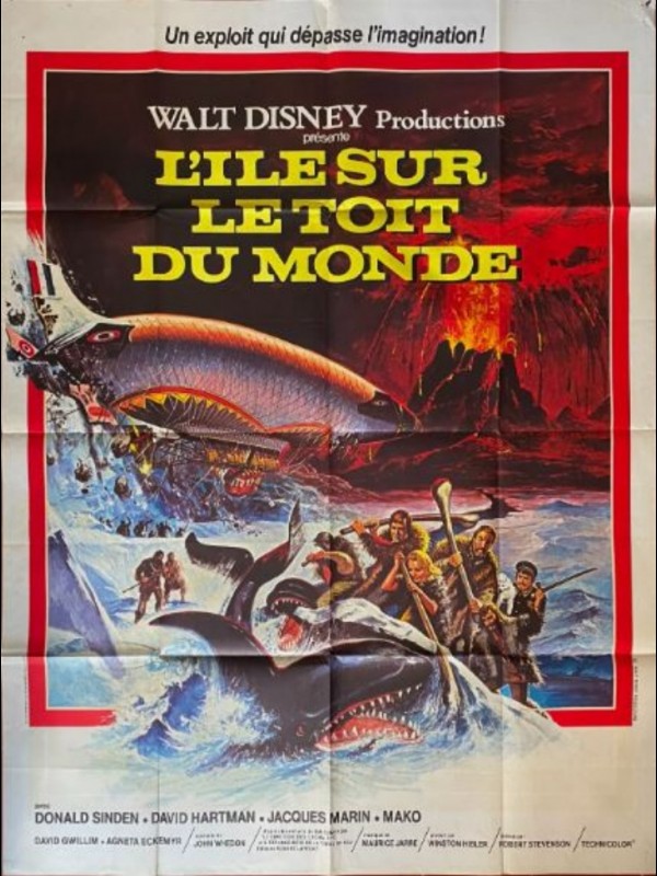 Affiche du film L'ILE SUR LE TOIT DU MONDE - Titre original : ISLAND AT THE TOP OF THE WORLD