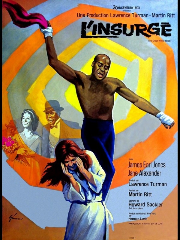 Affiche du film L'INSURGE - Titre original : THE GREAT WHITE HOPE