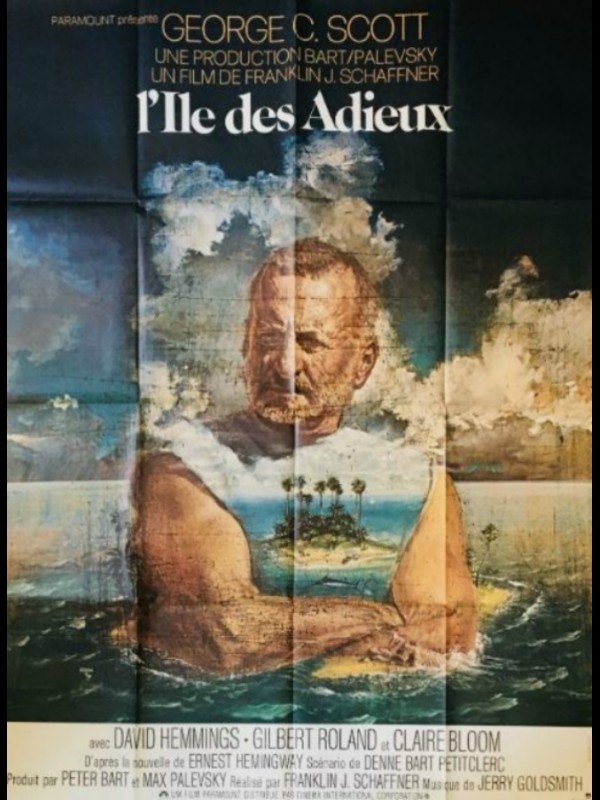 Affiche du film L'ILE DES ADIEUX - Titre original : ISLANDS IN THE STREAM