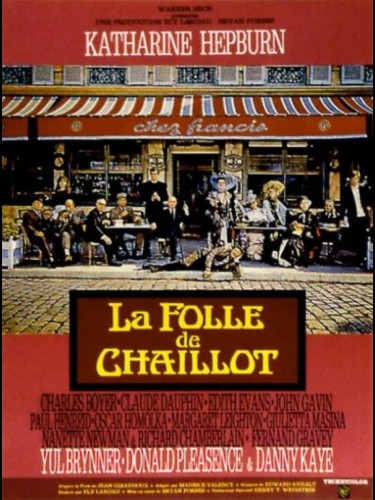 Affiche du film LA FOLLE DE CHAILLOT - Titre original : THE MADWOMAN OF CHAILLOT